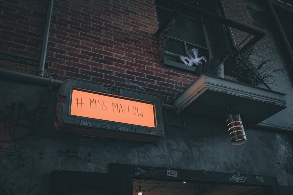 a sign on a building