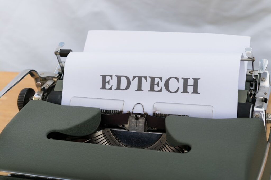 a close up of a typewriter with a paper on it